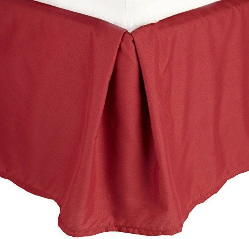 Wrinkle & Fade Resistant Bed Skirt Dust Ruffle California King Burgundy