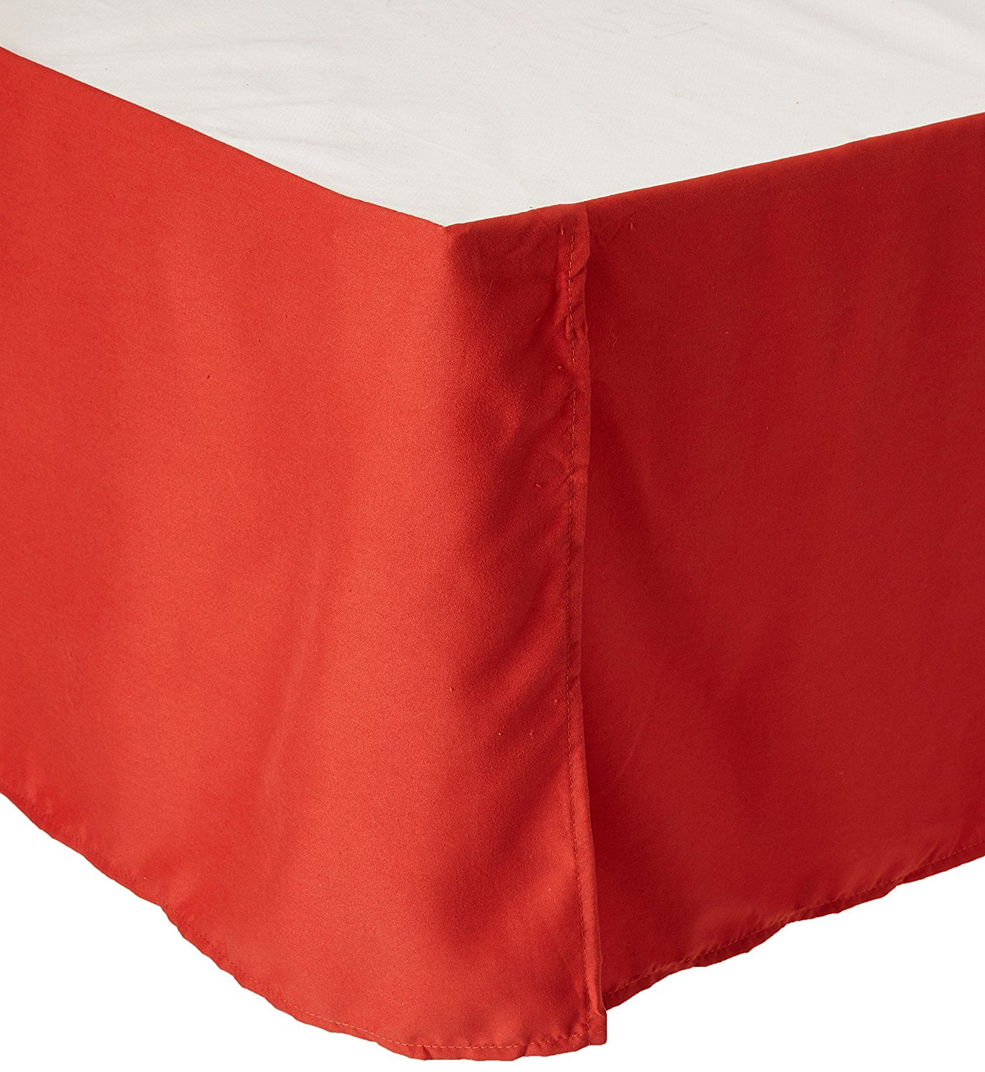 Wrinkle & Fade Resistant Bed Skirt Dust Ruffle California King Rust