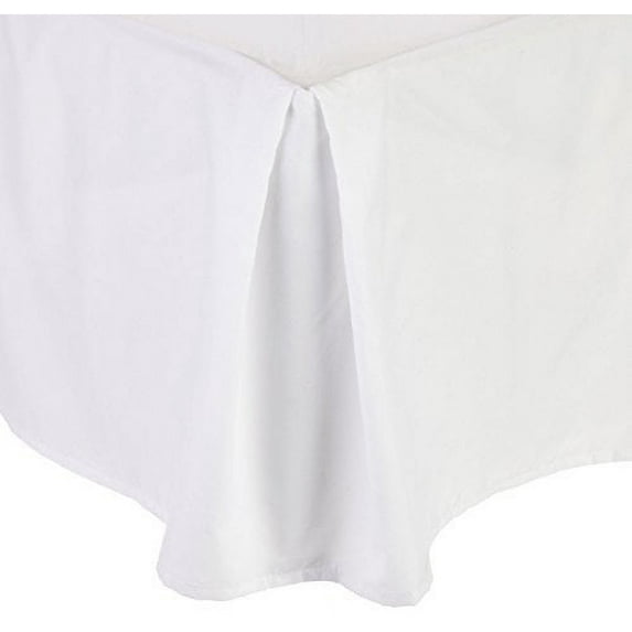 Wrinkle & Fade Resistant Bed Skirt Dust Ruffle California King White