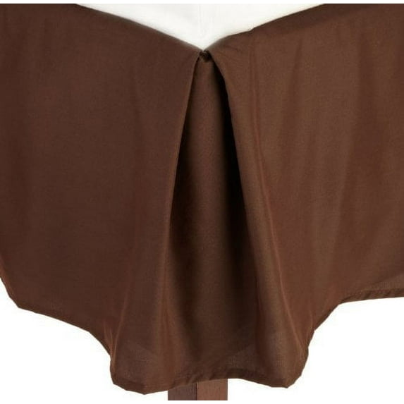 Wrinkle & Fade Resistant Bed Skirt Dust Ruffle Full Chocolate Brown