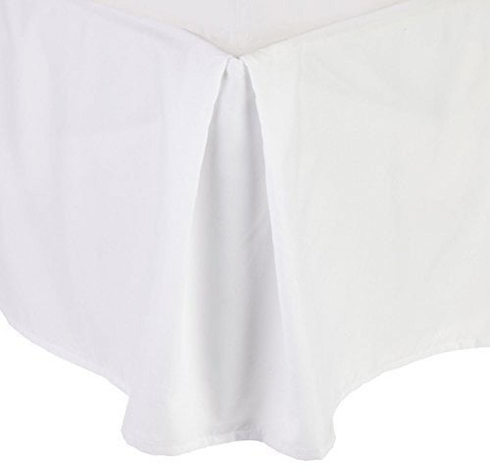Wrinkle & Fade Resistant Bed Skirt Dust Ruffle Full White