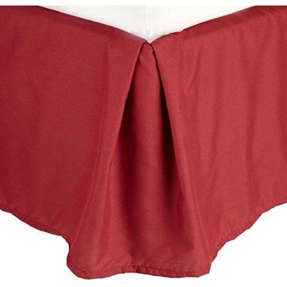 Wrinkle & Fade Resistant Bed Skirt Dust Ruffle King Burgundy