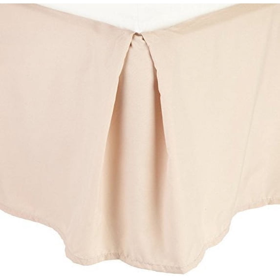 Wrinkle & Fade Resistant Bed Skirt Dust Ruffle King Cream