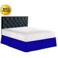 thumbnail image 1 of Wrinkle & Fade Resistant Bed Skirt Dust Ruffle King Royal Blue, 1 of 1