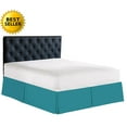 thumbnail image 1 of Wrinkle & Fade Resistant Bed Skirt Dust Ruffle King Turqouise, 1 of 1