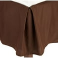 thumbnail image 1 of Wrinkle & Fade Resistant Bed Skirt Dust Ruffle Queen Chocolate Brown, 1 of 1
