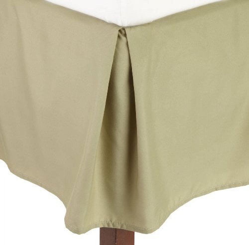 Wrinkle & Fade Resistant Bed Skirt Dust Ruffle Queen Sage-Green