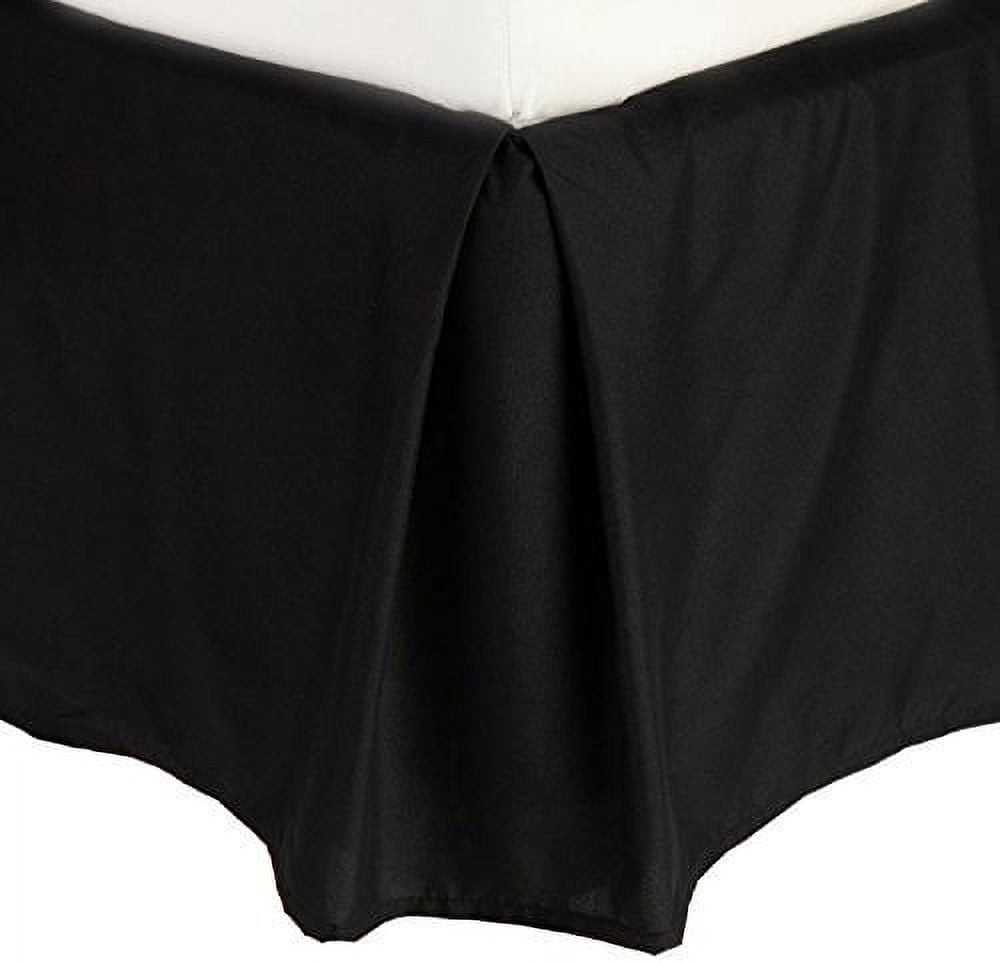 Wrinkle & Fade Resistant Bed Skirt Dust Ruffle Twin Black