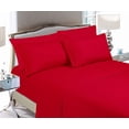 thumbnail image 1 of Elegant Comfort Microfiber Sheet Set - Wrinkle & Fade Resistant, Super Soft 1500 Series, Deep Pocket, Full, Red, 1 of 6