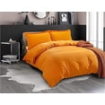 thumbnail image 1 of 1500 Collection 3pc Duvet Cover Set with Pillow Shams King/Cali King, Elite Orange, 1 of 5