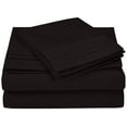 thumbnail image 1 of Wrinkle-Free 3-Line Embroidery Sheet Set Black / Twin, 1 of 1