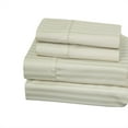 thumbnail image 1 of Wrinkle-Free Cotton Blend Sheets Striped 650 Thread Count - Full - Ivory, 1 of 2