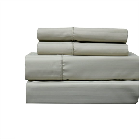 Wrinkle Free Cotton Sheets Striped 650 Thread count Collection Easy Care & Wrinkle Resistant Deep Pockets Durable Sheet