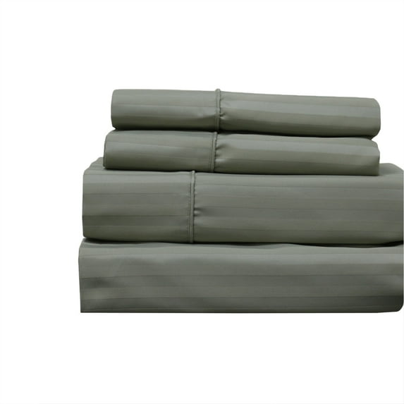 Wrinkle Free Cotton Sheets Striped 650 Thread count Collection Easy Care & Wrinkle Resistant Deep Pockets Durable Sheet