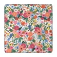 thumbnail image 1 of Wrinkle-Free Elastic Tablecloth with Floral Design, Square 34x34 Inch Polyester for Kitchen or Picnic Use, 1 of 6