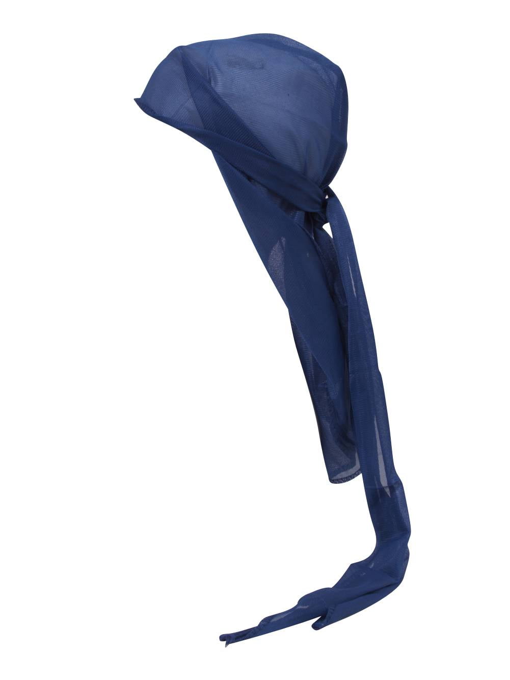 Welcome Long Rag Wrinkle Free Extra Long Du-Rag - Navy - Walmart.com
