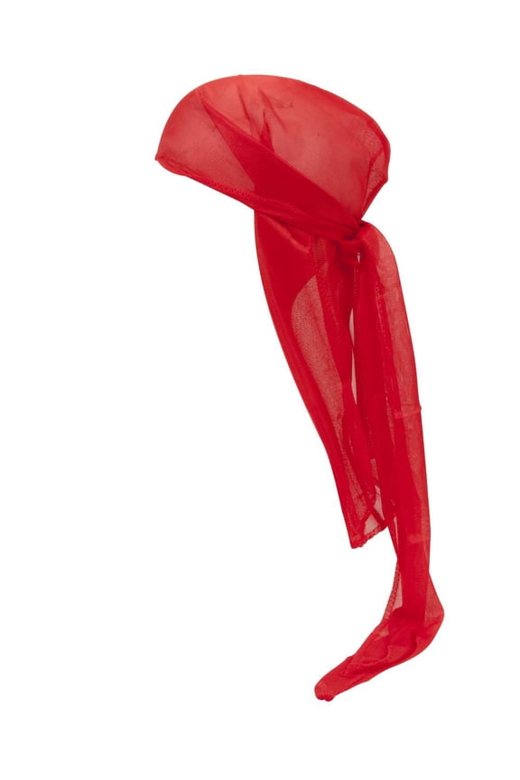 Wrinkle Free Extra Long Du-Rag - Red