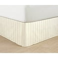 thumbnail image 1 of Wrinkle Free STRIPE Bed Skirt Pleated Tailored 14" Full,Ivory, 1 of 1