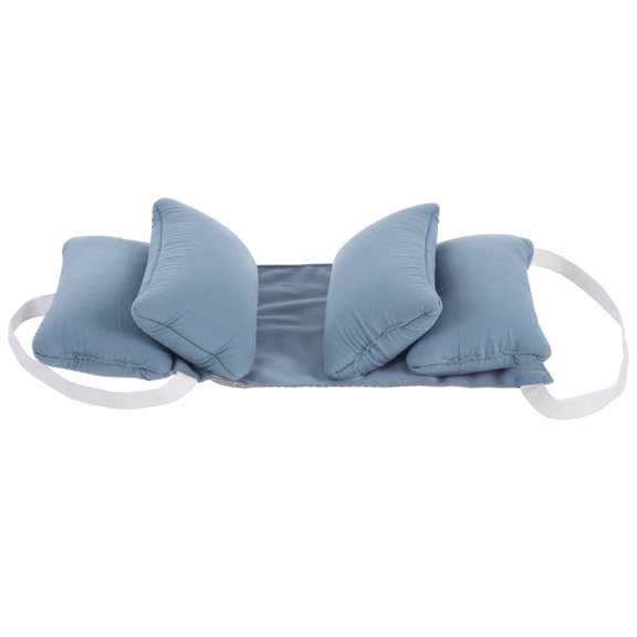 Wrinkle-Minimizing Pillow for Back Sleepers, Adjustable Side Support, Face-Up Positioning for Enhanced Rest, Neck Spinal Support, Posture Support, Head Stabilizer for Post-Procedure Support