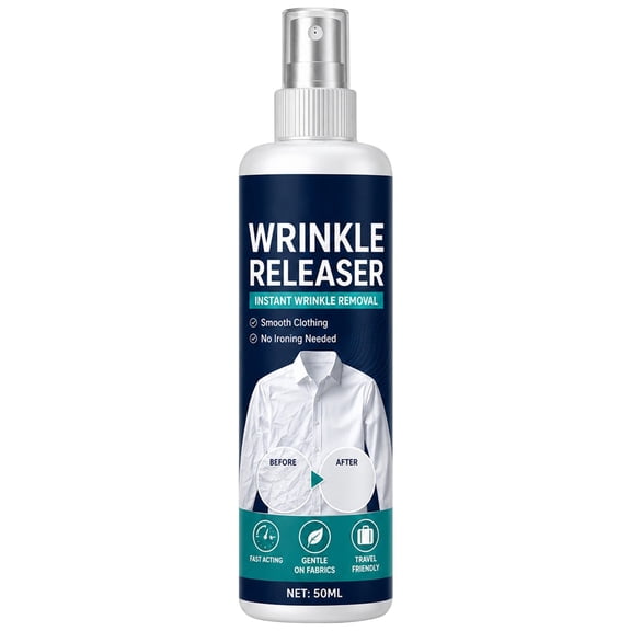 Wrinkle Release Spray for Clothes,3.3oz/6.7oz Travel Size Clothe Wrinkle Release Spray,Unscented/Fragrance Free Fabric Softener,Wrinkle Release Mist for Linen & Cotton,Travel Essentials(50ml)