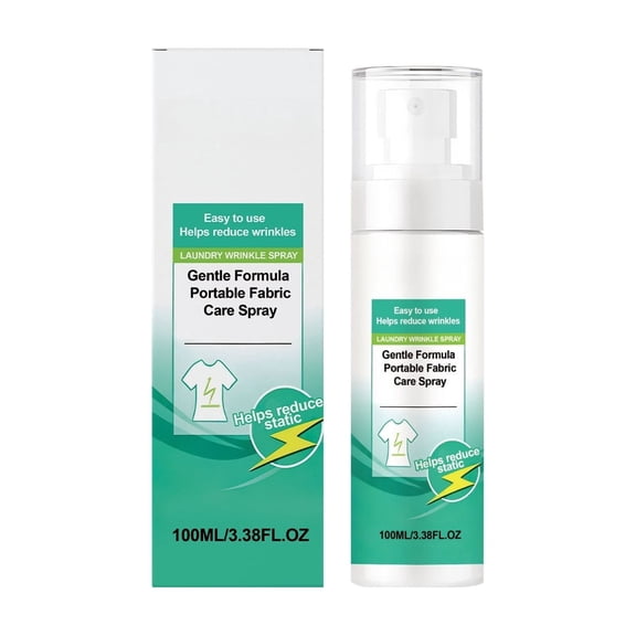 Wrinkle Release Spray Fabric Crease Remover For Clothes Ironing Aid For Travel Reducing Wrinkle Guard For All Fabrics 100Ml