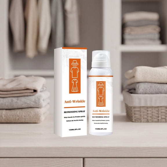 Wrinkle Release Spray — Wrinkle Release Spray 150ml, Gentle Clothing Care for Smooth Fresh Garments, Fast No Iron Formula for Cotton Linen and Polyester