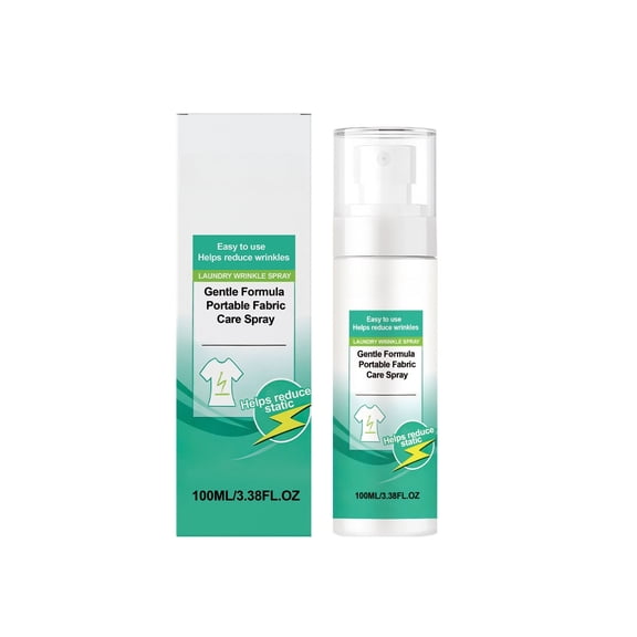 Wrinkle Release Spray for Fabric - Travel-Friendly 3oz, Clothing Wrinkle Remover & Ironing Aid for All Fabrics