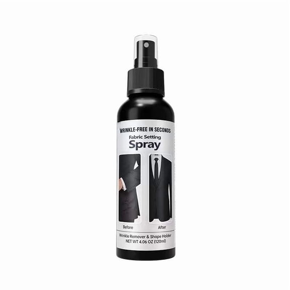 Wrinkle Releaser Spray, Wrinkle-Free Setting Spray, Static Remover, Fabric Refresher & Ironing Aid for Clothes, 4oz