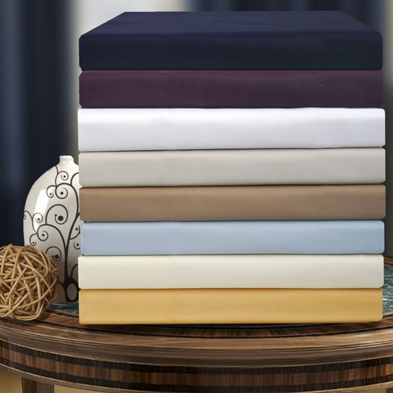Wrinkle-Resistant 1000 Thread Count Sheet Set Light Blue / Olympic Queen