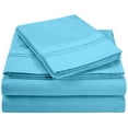 thumbnail image 1 of Wrinkle-Resistant 2-Line Embroidery Microfiber Sheet Set, 1 of 2