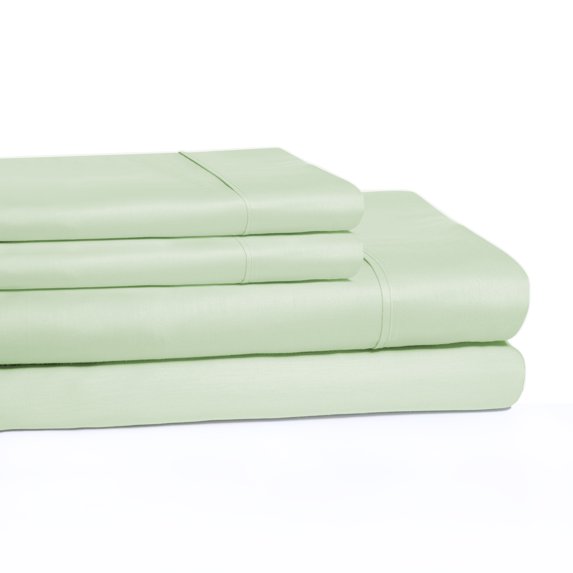 Wrinkle-Resistant Cotton Sheet Set - Twin XL, Mint