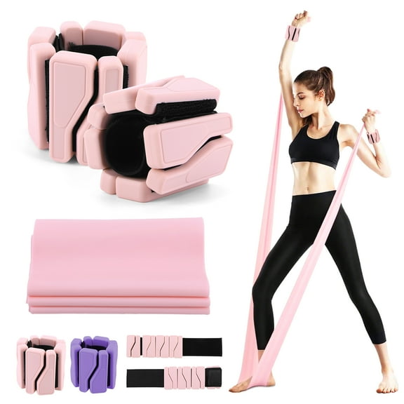 Wrist And Ankle Weights For Walking Yogg Dance Exercise Pilates (Pink)
