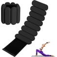 thumbnail image 1 of Wrist Ankle Weights for Women, Adjustable Ankle Weights Strength Training Silicone Bracelets Workout Wrist Ankle Weights for Men Women Yoga Running Dance Ankle Arm Leg Weights (2lb) (Black), 1 of 7