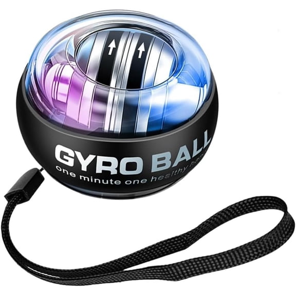 Wrist Ball Exerciser 2026 Auto-Start Gyro Hand Trainer for Grip Strength, Joint Relief & Wrist Rehabilitation1pcs-black