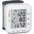 thumbnail image 1 of Wrist Blood Pressure Monitor Bp Monitor Large LCD Display Blood Pressure Machine Adjustable Wrist Cuff 5.31-7.68inch Automatic 99x2 Sets Memory with Carrying Case for Home Use (W1681), 1 of 8