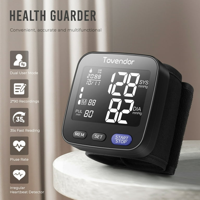 https://i5.walmartimages.com/seo/Wrist-Blood-Pressure-Monitor-Tovendor-Automatic-BP-Monitor-Heart-Rate-Detection-Large-LCD-Screen-2-x-90-Memory-Home-Travel-Use-Health_19e705da-e79a-4a19-8dfe-e39e259fa5bc.18a43f496f0794d6fa5f3e5d1eb80bea.jpeg?odnHeight=768&odnWidth=768&odnBg=FFFFFF