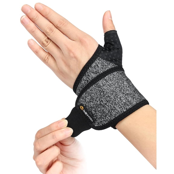 Wrist Brace, Breathable Adjustable Wrist Wraps for Carpal Tunnel Relief & Tendonitis, Gym Wrist Straps Wrist Support Wraps for Weightlifting Fitness, One Size Fit Men and Women, Left Hand