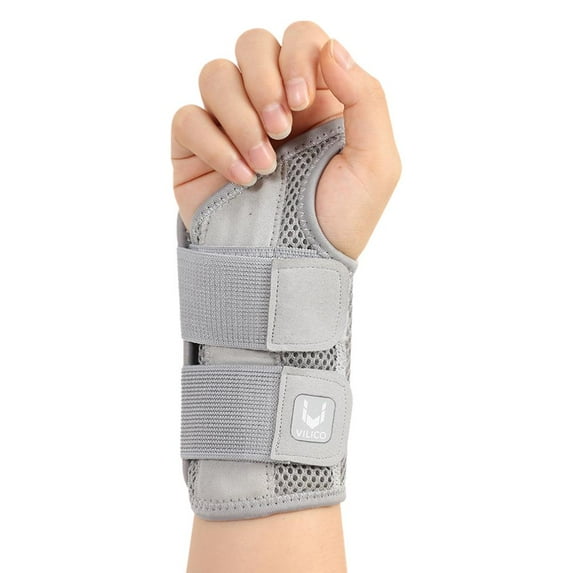 Wrist Brace Carpal Tunnel, Adjustbale Wrist Support & Metal Splint Stabilizer F4