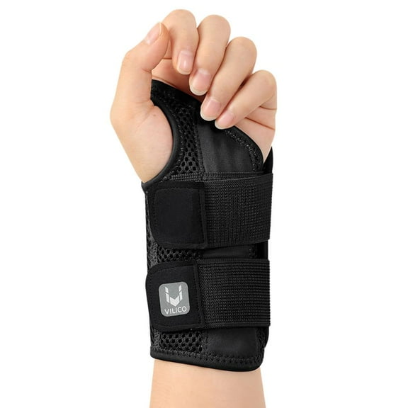 Wrist Brace Carpal Tunnel, Adjustbale Wrist Support & Metal Splint Stabilizer
