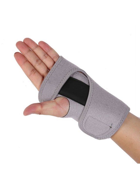Wrist Brace - Carpal Tunnel Hand Compression Support Wrap for Men, Women, Tendinitis, Bowling, Sports Injuries Pain Relief - Removable Splint - Universal Ergonomic Fit