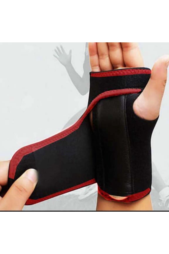 Wrist Brace - Carpal Tunnel Hand Compression Support Wrap for Men, Women, Tendinitis, Bowling, Sports Injuries Pain Relief - Removable Splint - Universal Ergonomic Fit