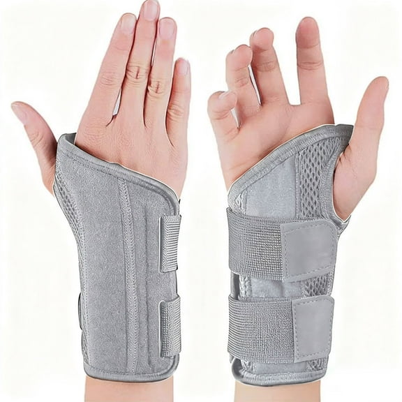 Wrist Brace Carpal Tunnel Left Right Hand For Men Women, Night Wrist Sleep Supports Splints Arm Stabilizer With Compression Sleeve Adjustable Straps, For Tendonitis Arthritis Pain Relief