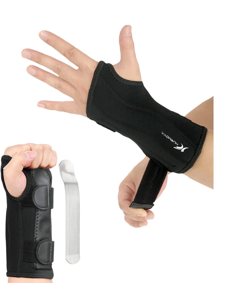 Wrist Brace for Carpal Tunnel Night Sleep Support with Adjustable Splint for Men and Women for Pain Relief, Tendonitis and Sports Injuries (Left Hand, Medium)