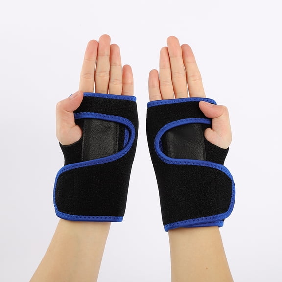 Wrist Brace for Carpal Tunnel Relief Night Support with Soft Pad, Hand Brace for Women Men Work, Adjustable Wrist Splint Fit Left Right Hand for Arthritis, Tendonitis, Right and Left Hand Blue