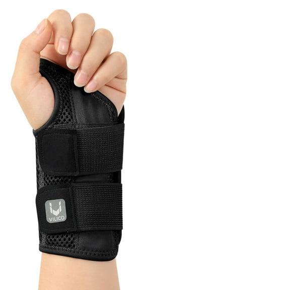 Wrist Brace Carpal Tunnel Right Left Hand for Men Women, Night Wrist Sleep Supports Splints Arm Stabilizer with Compression Sleeve Adjustable Straps,for Tendonitis Arthritis Pain Relief