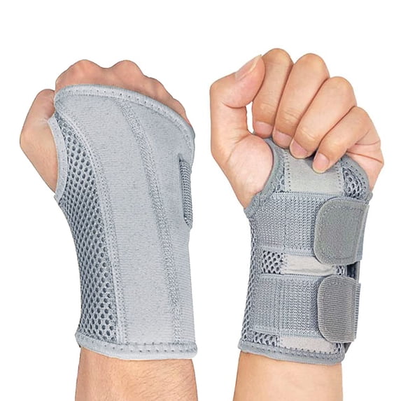 Wrist Brace Carpal Tunnel Right Left Hand for Men Women Pain Relief, Night Wrist Sleep Supports Splints Arm Stabilizer with Compression Sleeve Adjustable Straps,for Tendonitis Arthritis