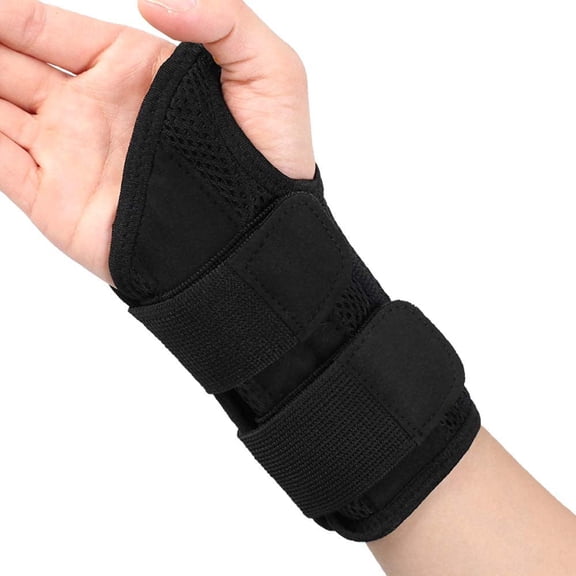 Wrist Brace, Carpal Tunnel Splint Compression Wrist Support Fixator for Relieve Arthritis, Tenosynovitis, Wrist Pain, Sport Sprain (L,single right)
