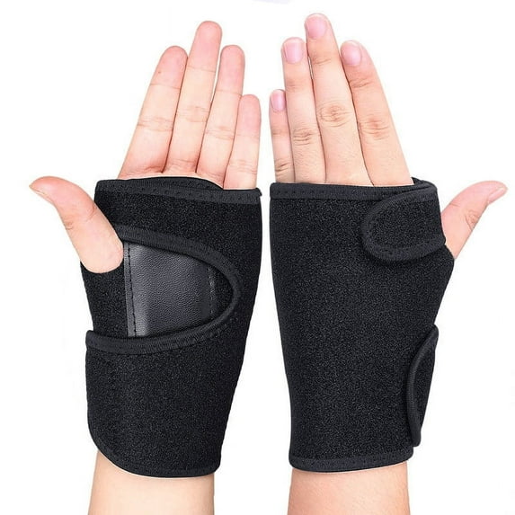 Wrist Brace for Carpal, Tunnel Syndrome, Adjustable Compression Wrist Brace for Right and Left Hand, Pain Relief for Arthritis, Tendonitis, Sprains, Adjustable Splint Hand Brace for Women Men Work
