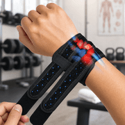 TFCC Wrist Brace, Adjustable Wristband Wrist Wraps Support for Fitness Weightlifting Tennis Tendonitis Carpal Tunnel Arthritis Pain Relief One Size Fits Most, AdjustableBlack, 2 Pack