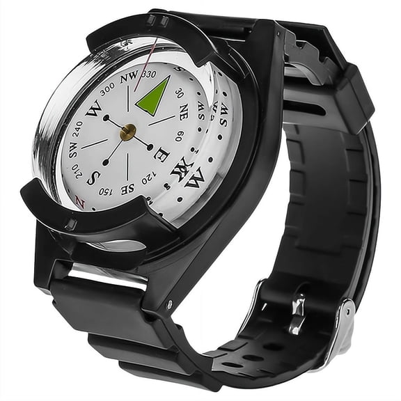 Wrist Compass for Hiking Camping, Adjustable Strap Outdoor Navigation Tool, Easy-to-Read Precision Compass for Mountaineering Boating Mother's Day Father's Day Gift